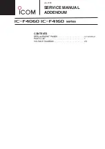Preview for 1 page of Icom IC-F4160 SERIES Service Manual