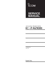 Icom IC-F4210D Series Service Manual preview