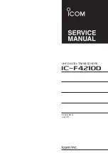 Предварительный просмотр 1 страницы Icom IC-F4210D Series Service Manual