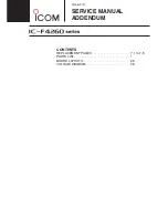 Preview for 1 page of Icom IC-F4261DT Service Manual