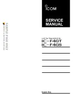 Preview for 1 page of Icom IC-F4GS Servise Manual