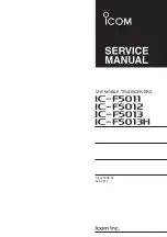 Icom iC-F5012 Service Manual preview