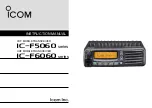 Icom IC-F5060 Series Instruction Manual предпросмотр