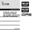 Icom IC-F5060 Series Operating Manual предпросмотр