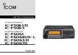 Icom IC-F5061 Instruction Manual preview