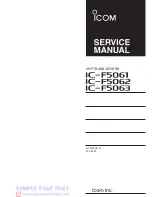 Icom IC-F5061 Service Manual preview