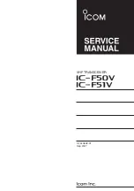 Preview for 1 page of Icom IC-F50V Service Manual