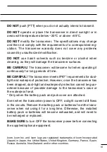 Preview for 7 page of Icom IC-F51 Instruction Manual