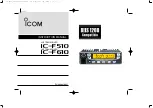 Preview for 1 page of Icom IC-F510 Instruction Manual