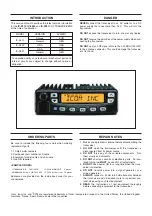 Предварительный просмотр 2 страницы Icom IC-F510 Service Manual