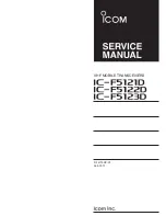 Icom IC-F5121D Service Manual предпросмотр