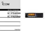 Preview for 1 page of Icom IC-F5220D Instruction Manual