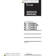 Preview for 5 page of Icom IC-F6061 Service Manual