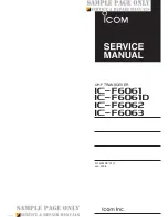 Предварительный просмотр 5 страницы Icom IC-F6061 Service Manual