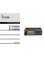 Icom IC-F6062 Instruction Manual preview