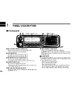 Предварительный просмотр 4 страницы Icom IC-F6062 Instruction Manual