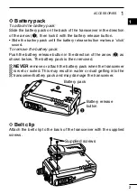 Preview for 11 page of Icom IC-F61-L Instruction Manual