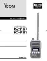 Icom IC-F61 Instruction Manual preview