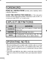 Предварительный просмотр 2 страницы Icom IC-F61 Instruction Manual