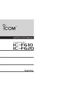 Preview for 1 page of Icom IC-F610 Instruction Manual