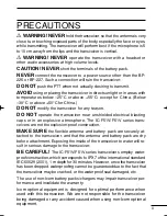 Preview for 3 page of Icom IC-F61V Instruction Manual