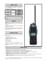 Предварительный просмотр 2 страницы Icom IC-F70DS Service Manual