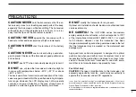 Preview for 3 page of Icom IC-F70DT Instruction Manual