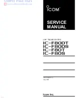Preview for 3 page of Icom IC-F80DS Service  Manual Addendum