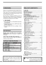 Preview for 2 page of Icom IC-F8100 Instruction Manual