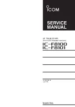 Предварительный просмотр 1 страницы Icom IC-F8100 Service Manual