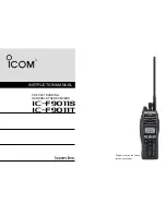 Icom IC-F9011S Instruction Manual preview