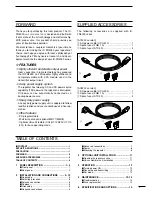 Preview for 3 page of Icom IC-FR4000 Series Instruction Manual