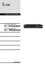 Icom iC-FR5000 Instruction Manual preview