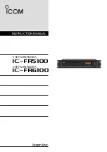Icom IC-FR6100 Instruction Manual preview