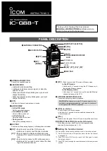 Icom IC-G88-T Instructions preview