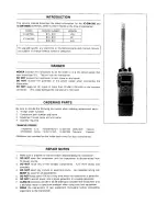 Предварительный просмотр 2 страницы Icom IC-GM1500 Service Manual