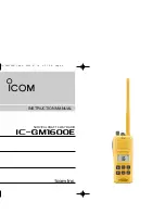 Preview for 1 page of Icom IC-GM1600E Instruction Manual