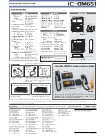 Preview for 4 page of Icom IC-GM651 Specifications