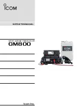 Icom IC-GM800 Instruction Manual preview