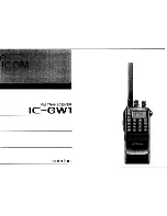 Предварительный просмотр 1 страницы Icom IC-GW1 Instruction Manual