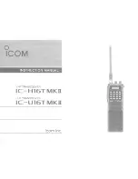 Icom IC-H16T MKII Instruction Manual preview