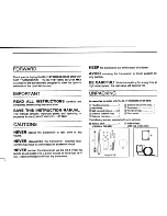 Предварительный просмотр 2 страницы Icom IC-H16T MKII Instruction Manual