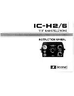 Icom IC-H2 Instruction Manual предпросмотр