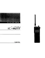 Icom IC-H21T Instruction Manual предпросмотр