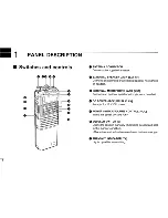 Предварительный просмотр 4 страницы Icom IC-H21T Instruction Manual