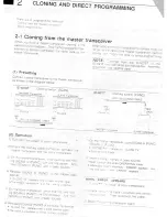 Preview for 4 page of Icom IC-H21T Programming Manual