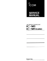 Icom IC-M1 euro Service Manual предпросмотр