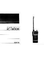 Icom IC-M10E Instruction Manual preview