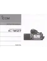 Предварительный просмотр 1 страницы Icom IC-M127 Instruction Manual