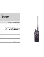 Icom IC-M1EURO V Instruction Manual preview